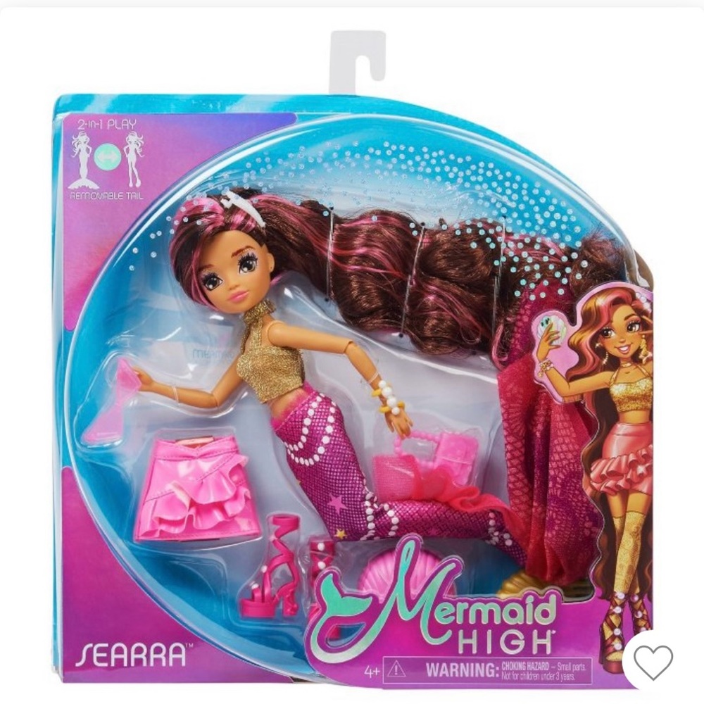 Mermaid High 2-in-1 10.5" Poseable Deluxe Mermaid Fashion Doll “Searra” NEW